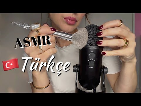 ASMR| MiC BRUSHING & MiC SCRATCHING ~ Pozitif Olumlamalar, agiz sesleri (türkçe/turkish) 🇹🇷