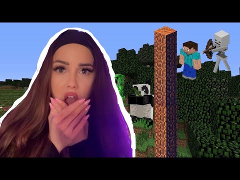 ASMR Minecraft | Construyo una Torre Junto a Mi Casa… ¡y Los Monstruos Atacan!