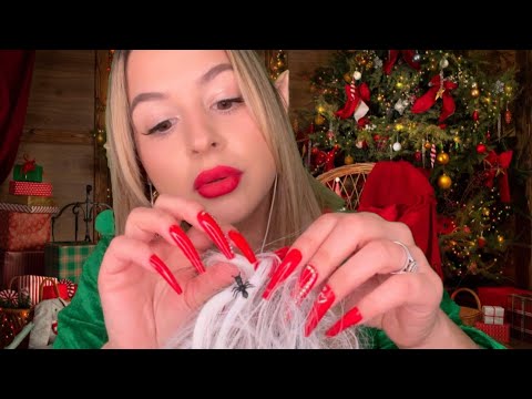 ASMR Plucking bugs out of Santa’s Beard!!😳🎅