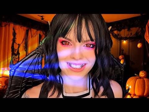 ASMR Energy Sucking & Lens Fog | Succubus Cheerleader College Halloween Party | Sylk/Dark Sylk