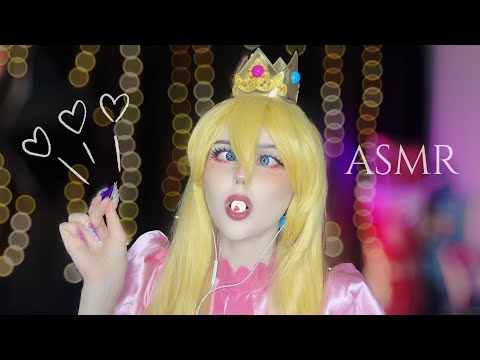 Tiny Food ASMR 🍕 🍔 🍭 Princess Peach Cosplay