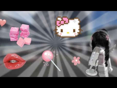 Playing evade roblox|| candy sounds + mouth sounds ~ custom vid💗✨