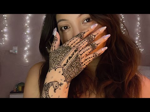 Asha is live! and applying Mehndi 🌿