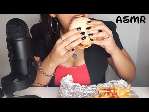 ASMR Español | Comiendo hamburguesa | ASMR MUKBANG hamburguesa