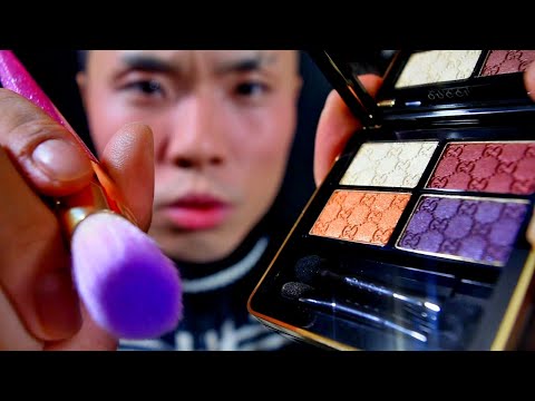 Makeup on Yo Screen 💆🏻‍♀ ASMR: GUCCI Eyeshadow, Moschino Cushion, MAC ‧ Korean Makeup Roleplay