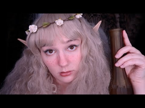(asmr) your elf girlfriend patches you up 💚 healing kisses, high pitched soft voice, layered sounds