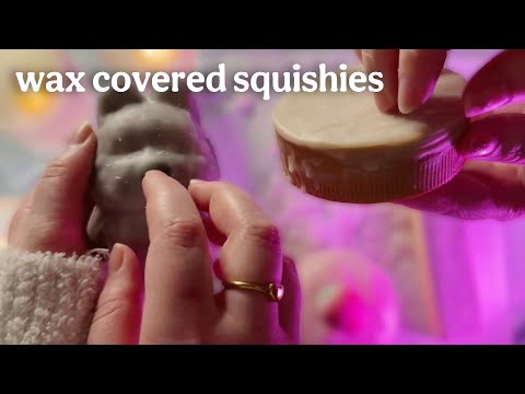 ASMR Wax Covered Squishy- Crunching & Tapping For Relaxation