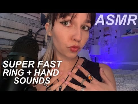 SUPER FAST ASMR | Mouth Sounds and Ring Sounds (Minimal Talking)
