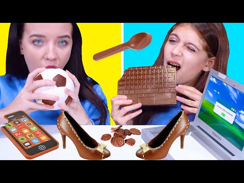 CHOCOLATE VS REAL FOOD CHALLENGE! Eating Only Sweet 24 Hours by LiLibu