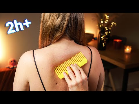 2-HOUR ASMR Insomnia Cure - Nape & Back Tracing Sounds (No Talking)