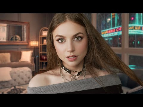 ASMR Goth Girl Is Obsessed w/ You Roleplay (Rain Sounds, Personal Attention, ASMR For Sleep, Reading