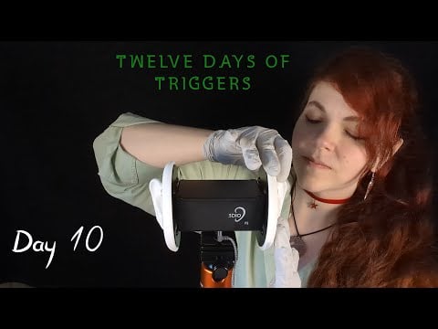 ASMR - Palpating Ears - Gloves, Soft Spoken - Day 10 of 12 Days of Triggers