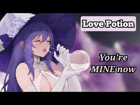 Your Witch Master Drinks a Love Potion (F4A) (Yandere ASMR Audio roleplay) (Raven familiar listener)