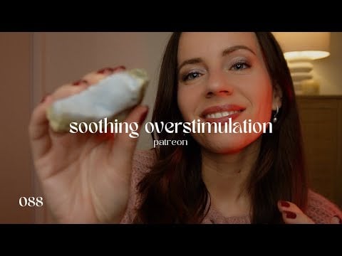 ASMR REIKI to soothe overstimulation (energy snipping & pulling, crystal healing)