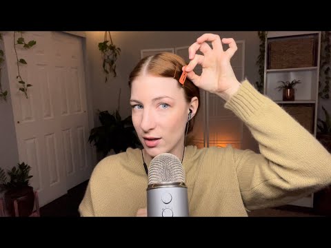 Asmr pop, click, clack hair barrette sounds #shorts