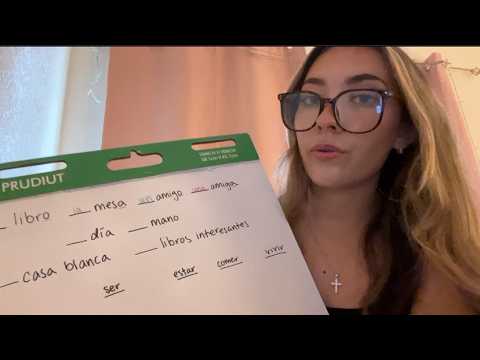 basic spanish grammar lesson 🩷👩‍🏫 ~ soft spoken, lofi asmr