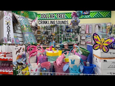 ASMR at Dollar Tree - Crinkling Crinkle Sounds (only) - NO TALKING