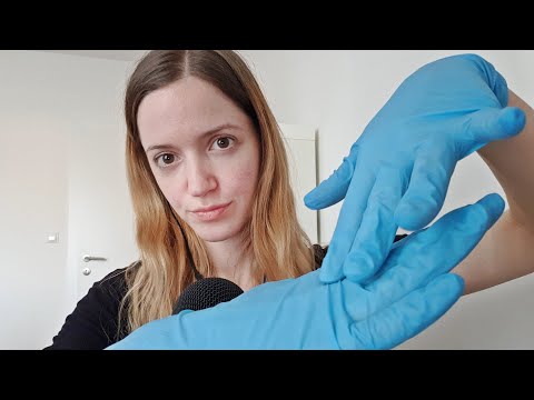 ASMR pure latex gloves hand sounds without talking after intro - relaxing personal attention