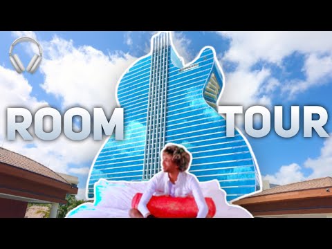 [ASMR] Hotel Room Tour At The Hard Rock | No Talking