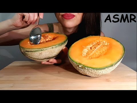 ASMR | Eating Kantalup | SLURPY SOUNDS | No Talking | Lady M. ASMR