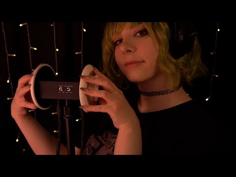 ASMR | ear to ear Whispered Ramble & Ear Tapping - layered ambience sounds