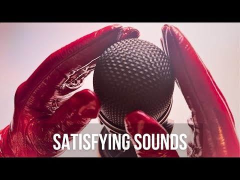 I Made Red Shiny Leather Gloves ASMR | Sensory Overload