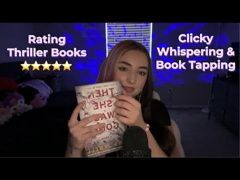 ASMR | Rating thriller books that I’ve read ⭐️ | Clicky Whisper, Book Tapping, etc 