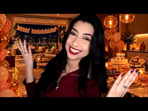 ASMR É seu aniversário! Fazendo uma festa surpresa para você 🎂🎉🎁