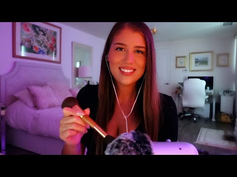 ASMR | Fluffy Microphone Brushing and Rambling