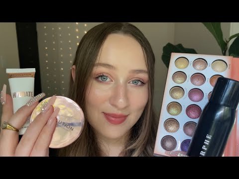 (asmr) doing your full glam makeup (+ layered sounds)