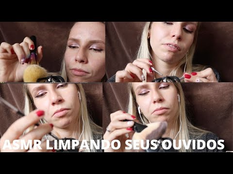 ASMR LIMPANDO SEUS OUVIDOS BINAURAL -  Bruna ASMR