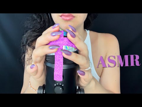 ASMR| Time to Relax - Nail Tapping, Mic Scratching, Tape on Mic, Hand Movements & Mouth Sounds 😌