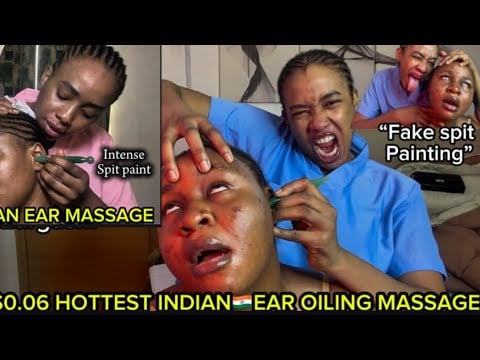 ASMR✨INDOOR STREET INDIAN🇮🇳HEAD& EAR INTENSE MASSAGE,SPITPAINT THAT SENT SUSAN TO ANOTHER DIMENSION2