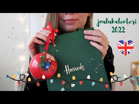 ASMR suomi 🇫🇮 JOULUKALENTERI 2022 - Mitä ostin Lontoosta 🇬🇧 ostosten esittely 🇬🇧