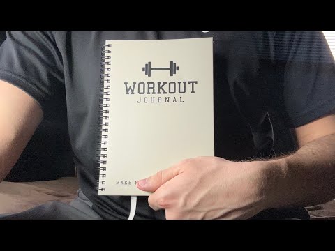 ASMR| Triggers On My Workout Journal
