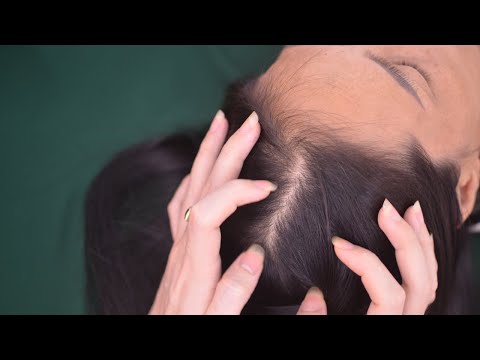 ASMR Relaxing Scalp Scratch & Hair Play, Hair Combing On Real Person For Relaxation