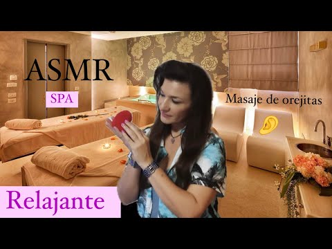 ASMR SPA MASAJE DE OREJITAS 👂🏻 SÚPER RELAJANTE 🔊🎧😴