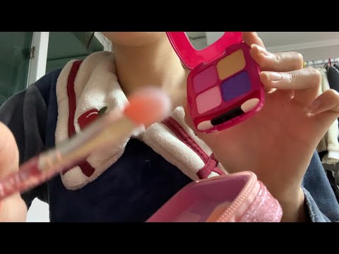 [ASMR]장난감 메이크업 같이 구경해요!🙊💖|지문태핑을 곁들인..| Toy ASMR ￼💄