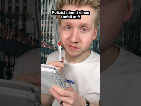 Polizist nimmt einen Unfall auf! #asmr