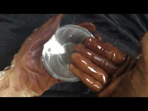 Leather gloves❤[LATEX] playful and slippery💋 [[ASMR]]