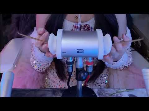 3HR Cloudy Ear Night ASMR | Goose Feather, Big Pompom & Aloe Gel Care (No Talking)