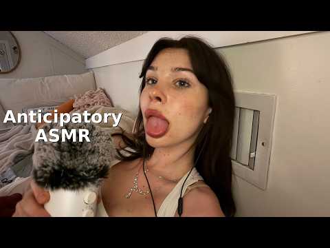 Anticipatory ASMR (whispering, mouth sounds, ear to ear)
