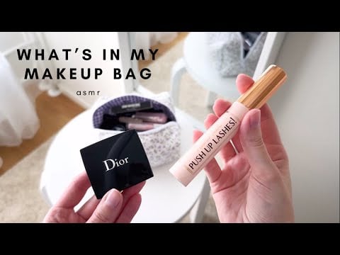 ASMR suomi | Mitä on minun meikkipussissa 💄 What's in my Makeup Bag  Chanel, Dior, Charlotte Tilbury