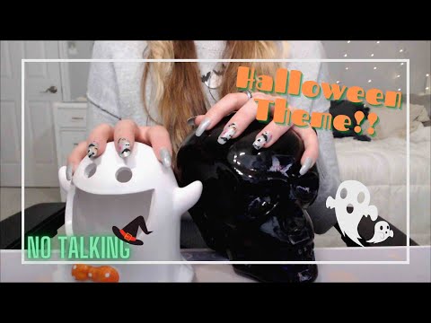 ASMR ~ 🎃Halloween Items!👻 ~ Tapping & Scratching ~ No Talking