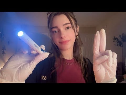 1 hour Detailed Cranial Nerve Exam / ASMR Compilation 