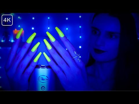 ASMR HYPNOTIC 🔥 Scratching & Tapping in the DARK 🔦 GLOWING Nails ⚠️ INSTANT SLEEP - No Talking 4K