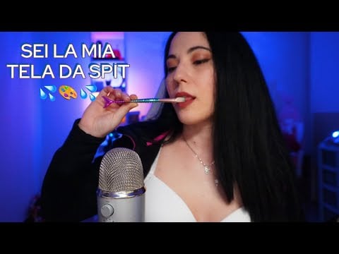 ASMR Sei la mia TELA 🎨 da SPIT PAINTING 💦