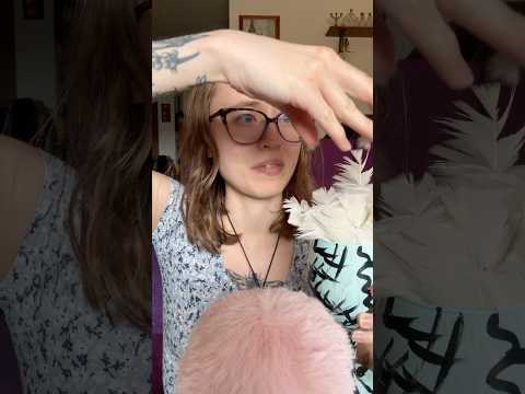 Glass of Feathers ASMR #asmr #shorts