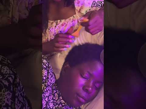 ASMR RELAXING HEAD SCRATCHING MASSAGE ROLE PLAY, EAR CLEANING, SCALP PICKING WITH WHISPERING