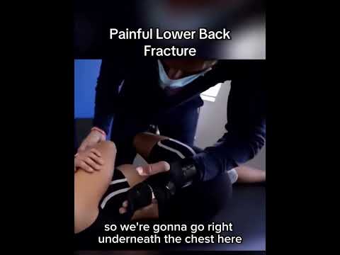 Painful Lower Back Fracture 🤕 | Dream Job ? | Trending Videos | Chiropractic ASMR #shorts #asmr